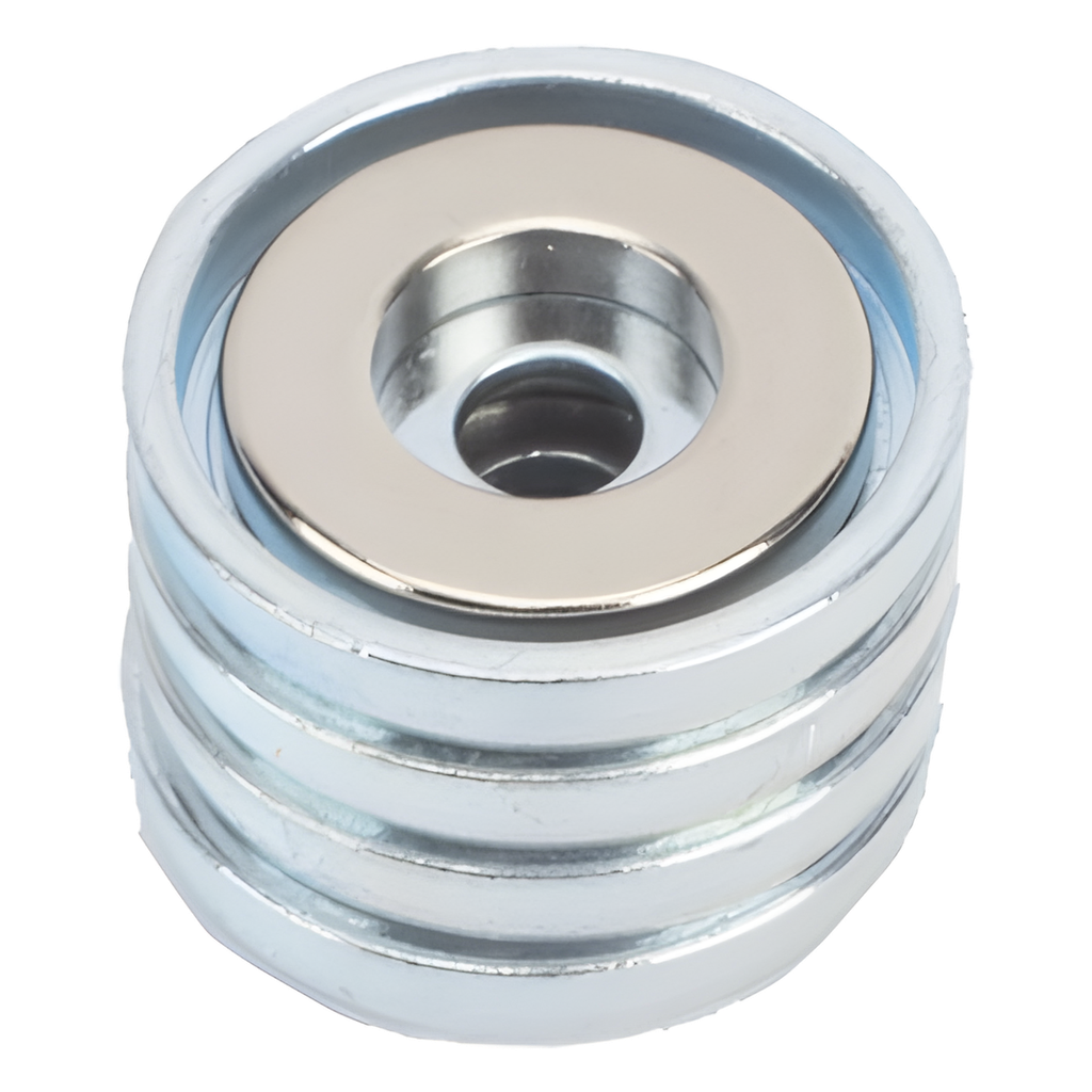 [MM4] Accesorio, Kit de Montaje Magnético, Fuerza Máxima 26 lb, Diámetro Copa 23.8 mm, Incluye Hardware, Sin Necesidad de Taladrar, Compatible con Enclosures Metálicos - ALTRONIX MM4