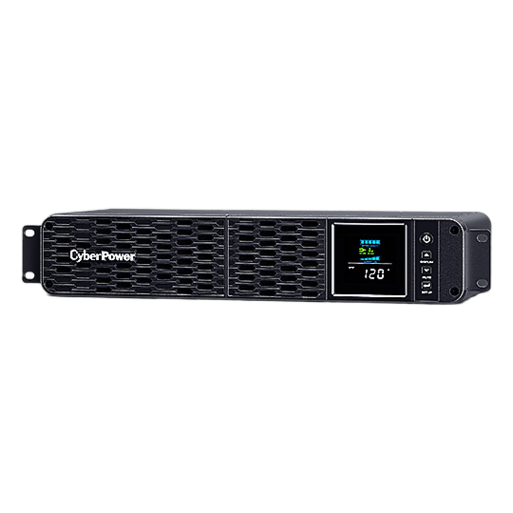 [CP1500PFCRM2U] UPS de 1500 VA/1000 W, Topología Línea Interactiva, Entrada 120 Vca NEMA 5-15P, Onda Senoidal Pura, Torre o Rack 2 UR, Con 8 Tomas NEMA 5-15R - CYBERPOWER CP1500PFCRM2U