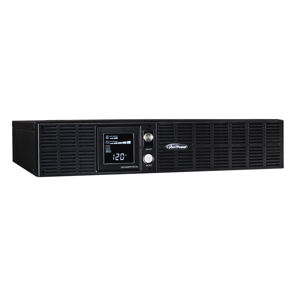[OR1500PFCRT2U] UPS de 1500 VA/1050 W, Topología Línea Interactiva, Entrada 120 Vca NEMA 5-15P, Onda Senoidal Pura, Torre o Rack 2 UR, Con 8 Tomas NEMA 5-15R - CYBERPOWER OR1500PFCRT2U
