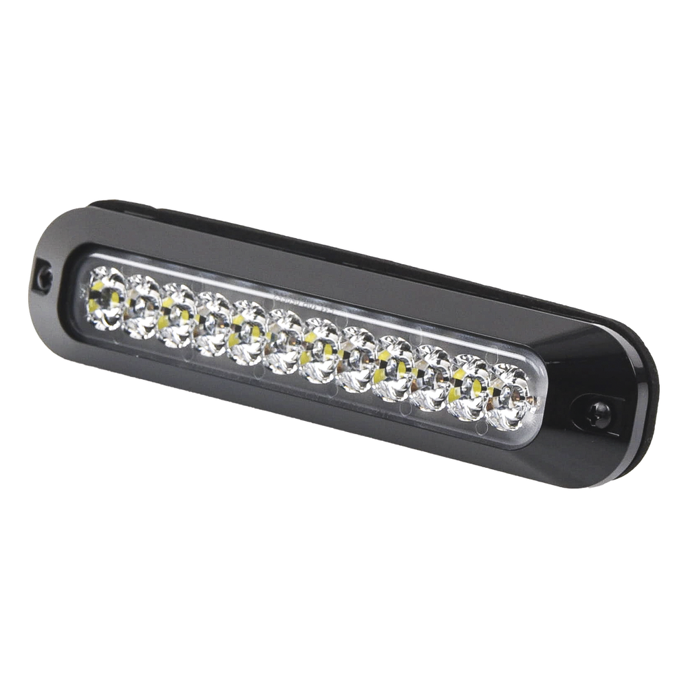 Luz Auxiliar de 12 LED ECCO ED3755RC – Lente Transparente