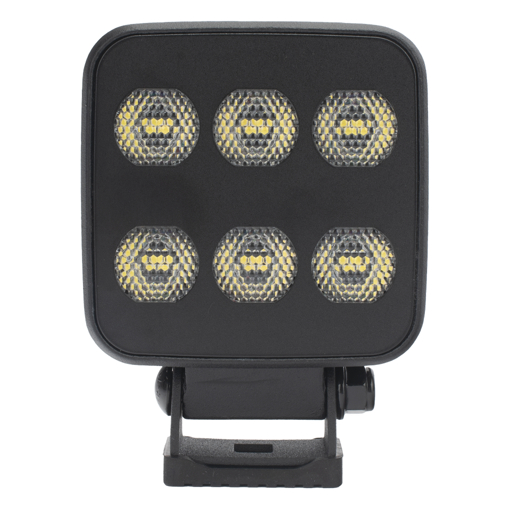 Luz de Trabajo Ultra brillante Cuadrada, 6 LED, 6552 Lúmenes, 12-24 Vcd - ECCO EW2721