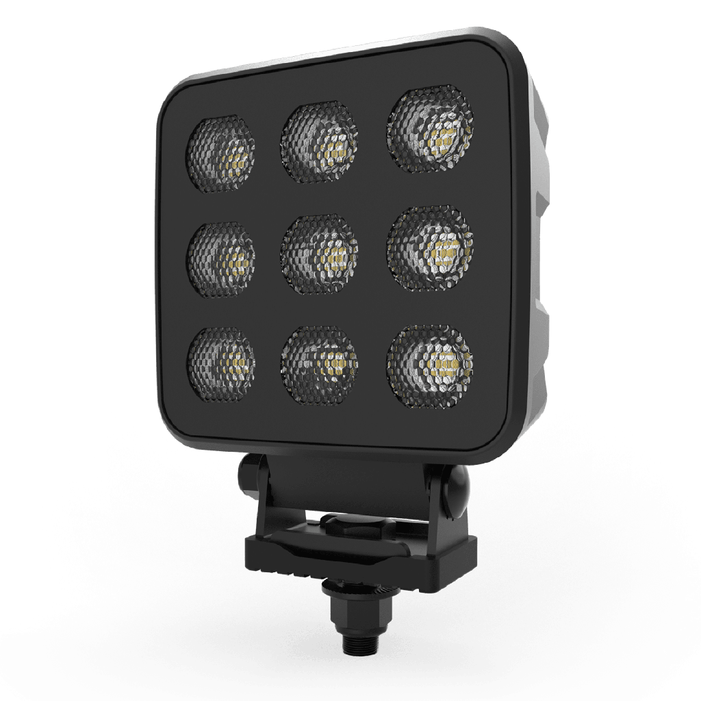 [EW2722] Luz de Trabajo Ultra brillante Cuadrada, 9 LED, 6803 Lúmenes, 12-24 Vcd - ECCO EW2722