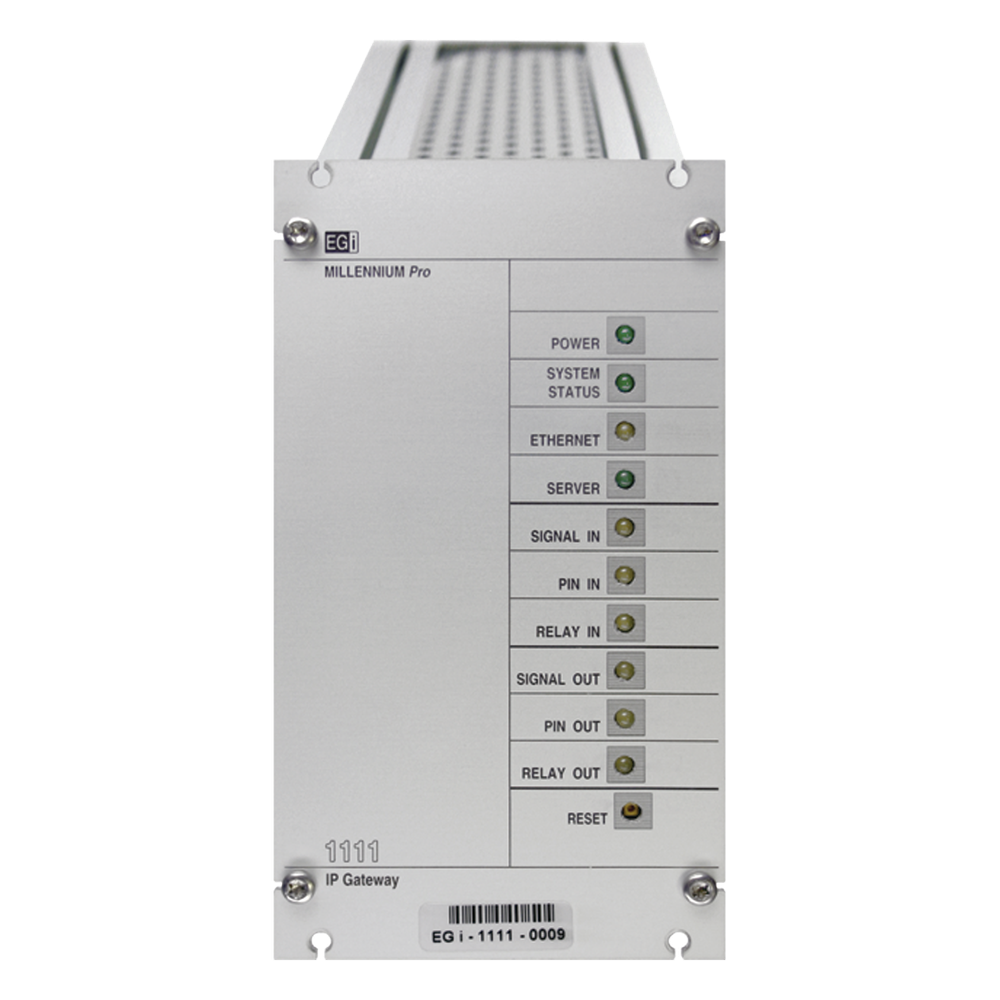 [1111EGI] Interfaz Millennium IP para gestión de avisos y música por redes Ethernet por Streaming - EGI AUDIO SOLUTIONS 1111EGI