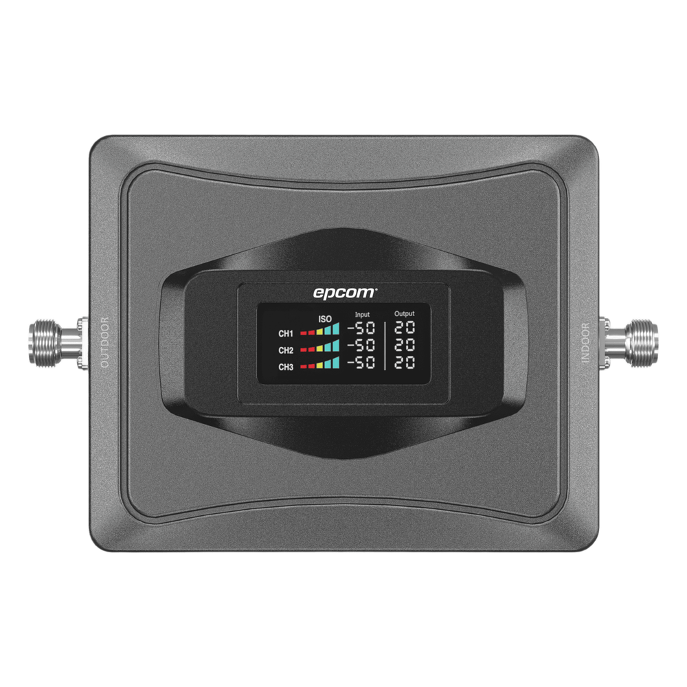 [EP-TB-4G-V3SA] Amplificador de Señal Celular 4G / Mejora las llamadas convencionales y VoLTE / Soporta los datos de las tecnologías 2G, 3G y 4G de TELCEL, AT&T y MOVISTAR / Cubre hasta 1000 m2. - EPCOM EP-TB-4G-V3SA