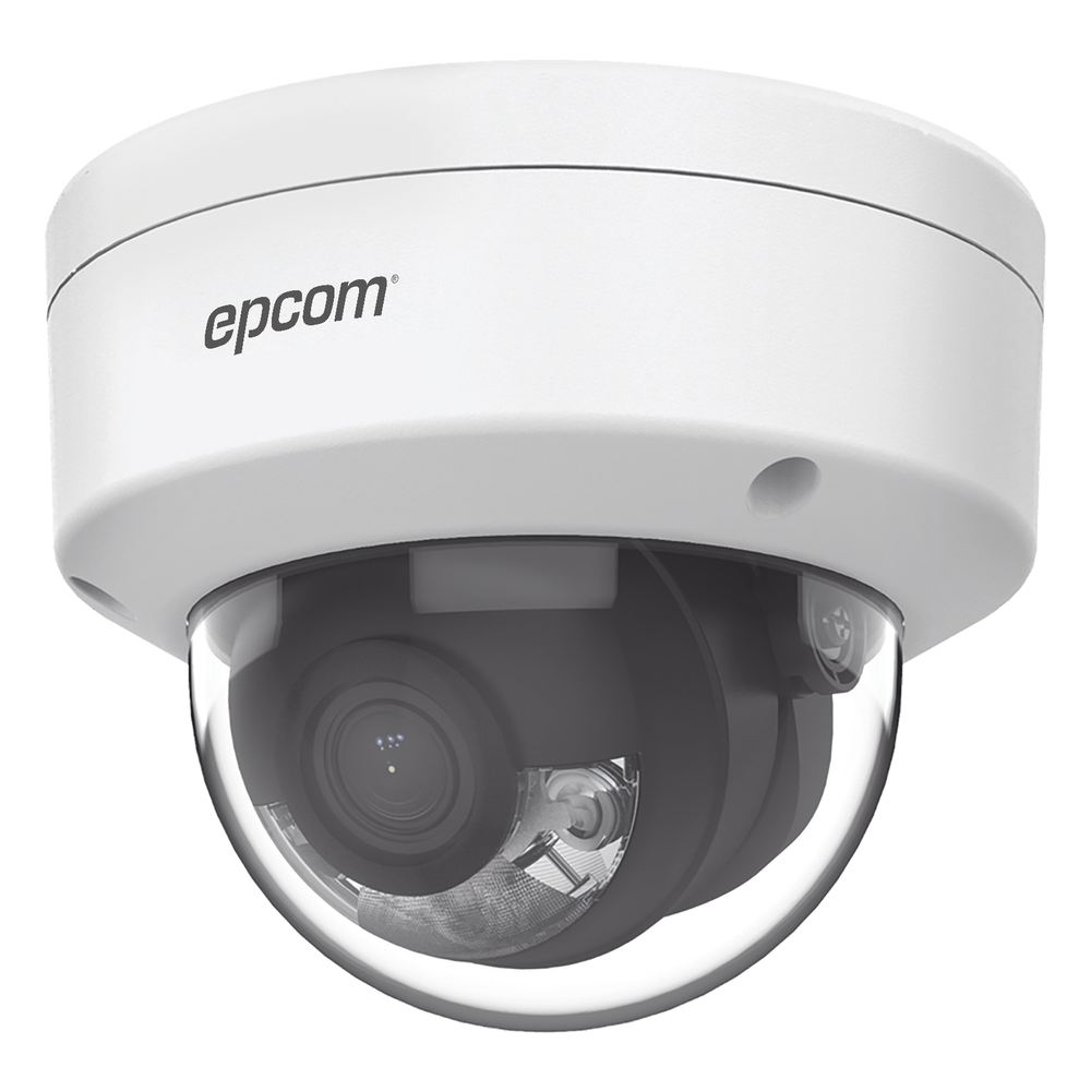 Domo IP 4 Megapixel / Lente 2.8 mm / ACUSENSE / PoE / H.265+ / IP67 / IK08 / WDR 120 dB / Micro SD - EPCOM XD-14CSL