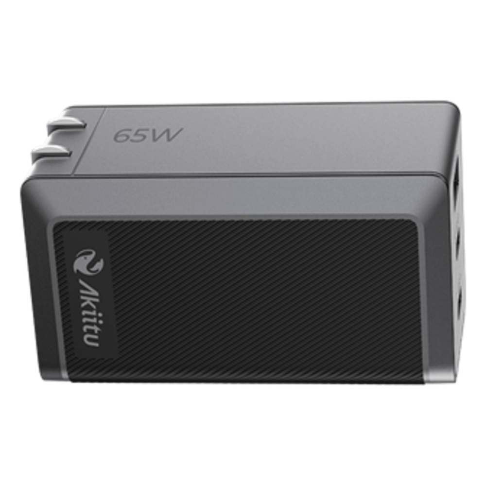 Cargador PRO 1 Puerto USB A / 2 Puertos USB C / Tecnología GaN (Nitruro de Galio / Fast-Charging / Potencia 60W / Velocidad Transferencia 480 Mbps / Material Silicona No Tóxica / Conector Aluminio Anodizado - EZVIZ AK-PAG65PN-65W