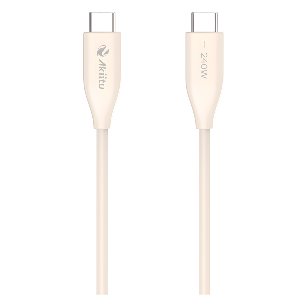 Cable de Carga USB-C a C / 1.5 Metros (4.92 Pies) / Tecnología GaN (Nitruro de Galio) / Fast-Charging / Potencia 60W / Velocidad Transferencia 480 Mbps / Material Silicona No Tóxica / Conector Aluminio Anodizado - EZVIZ AKPAC24SL1.5M