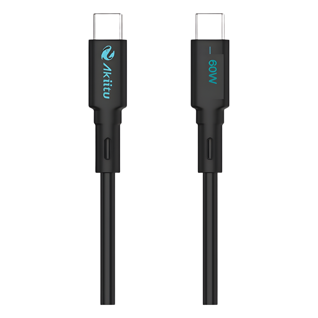 [AKPAC6SM60W] Cable de Carga USB-C a C / Magnético / Fast-Charging / Potencia 60W / Velocidad Transferencia 480 Mbps / Material Silicona No Tóxica / Conector Aluminio Anodizado - EZVIZ AKPAC6SM60W