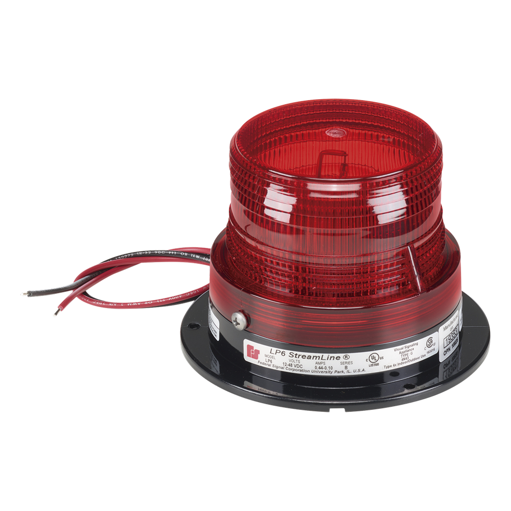 [LP6-120-R] Estrobo Serie Streamline, Mini, 120 Vca, Rojo - FEDERAL SIGNAL INDUSTRIAL LP6-120-R