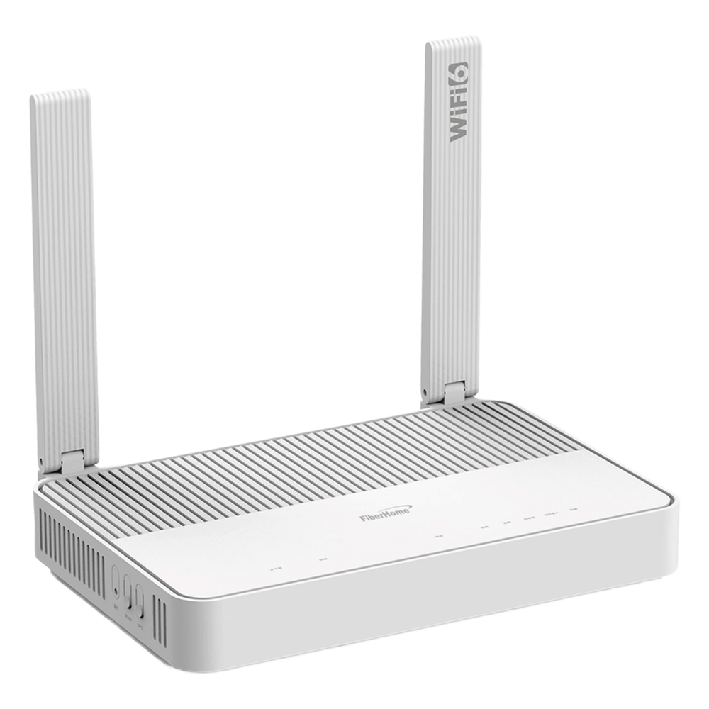 [HG5853SF] ONU XGSGPON WI-FI 6 2.4/5 GHz 1 Puerto 10GE + 4 Puertos GE + 2 puertos POTS - FIBERHOME HG5853SF