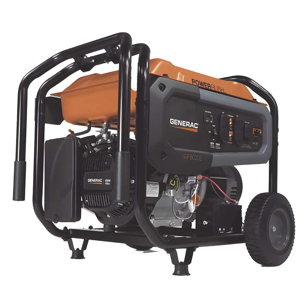 [GP8000E] Generador Inversor Portátil a Gasolina, 8 kW, 120/240Vca, Arranque Eléctrico - GENERAC GP8000E