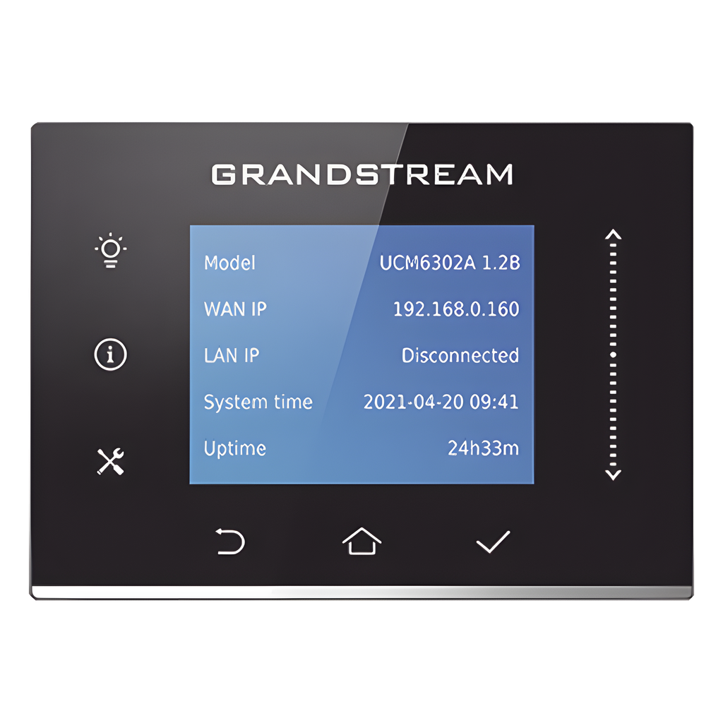 [UCM6302A] Conmutador IP-PBX para hasta 500 usuarios y 75 llamadas simultaneas, 2FXO, 2FXS, solución para PyMEs - GRANDSTREAM UCM6302A