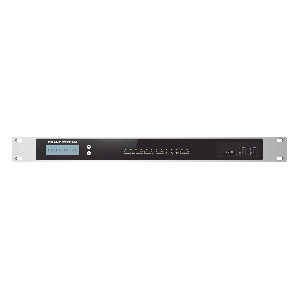Conmutador IP-PBX para hasta 2000 usuarios y 300 llamadas simultaneas, 4FXO, 4FXS, para solución de comunicaciones unificadas y colaboración - GRANDSTREAM UCM6304