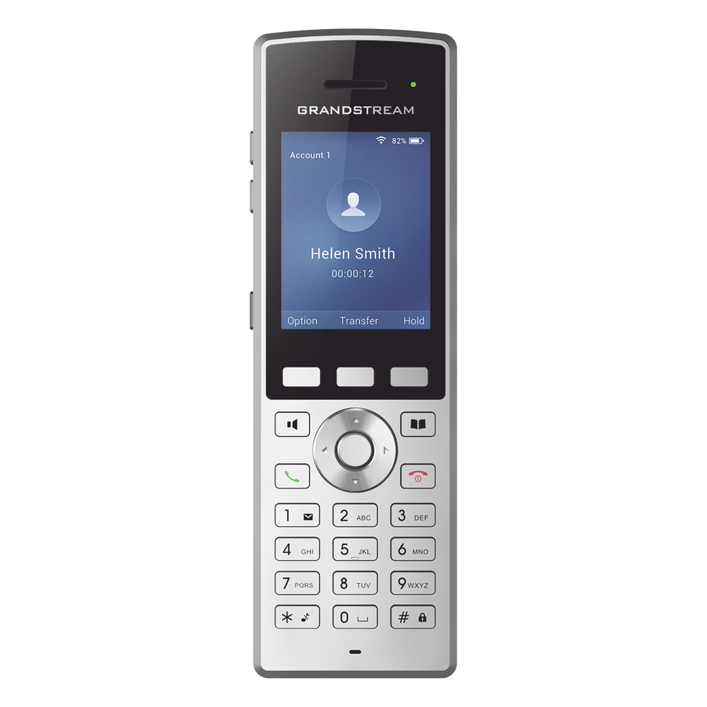 [WP822] Teléfono WiFi portátil empresarial con 2 lineas y cuentas SIP, Bluetooth y botón Push-to-talk - GRANDSTREAM WP822