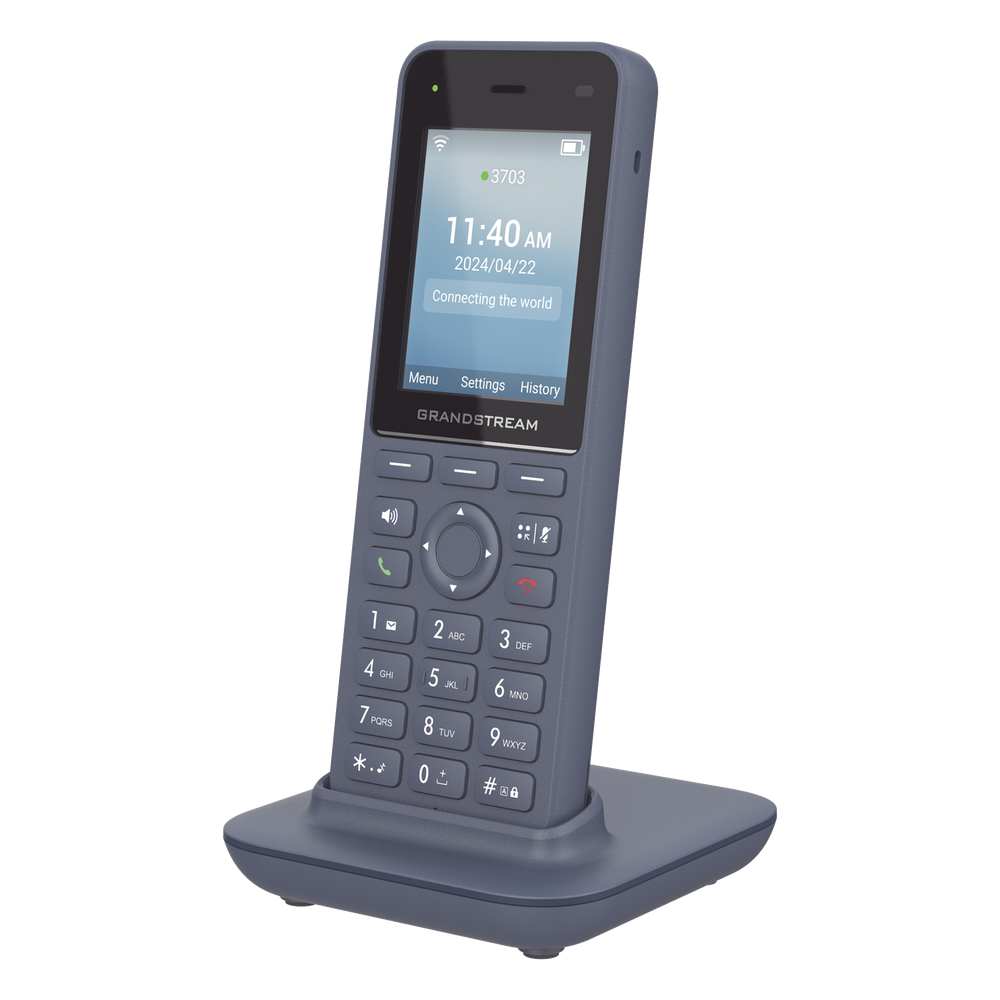 [WP826] Teléfono IP inalámbrico Wi-Fi, Portátil, 3 cuentas SIP, 3 líneas, Voz HD, Bluetooth integrado, Puerto USB tipo C - GRANDSTREAM WP826