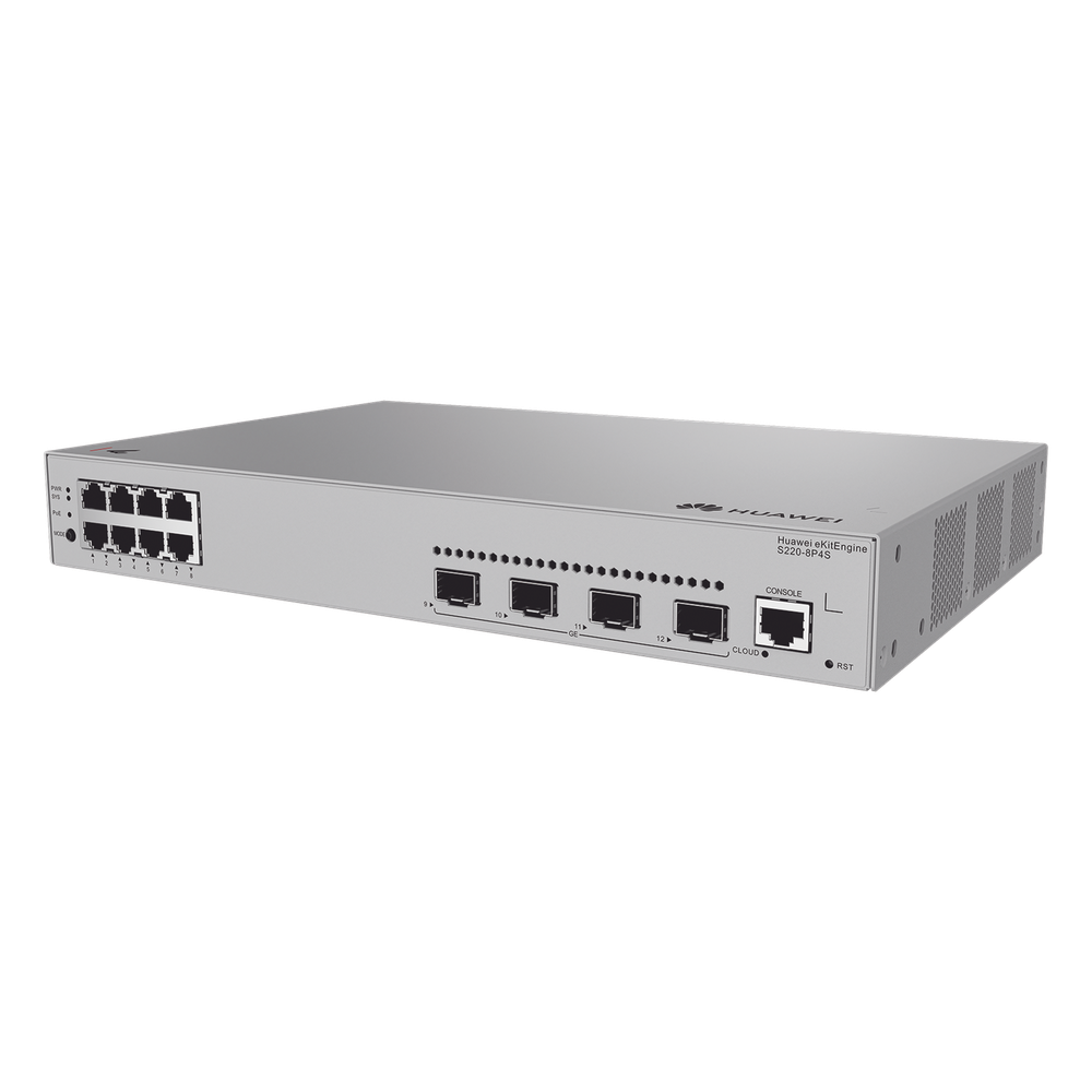 Switch de acceso eKit Administrable HUAWEI S220-8P4S – Capa 2