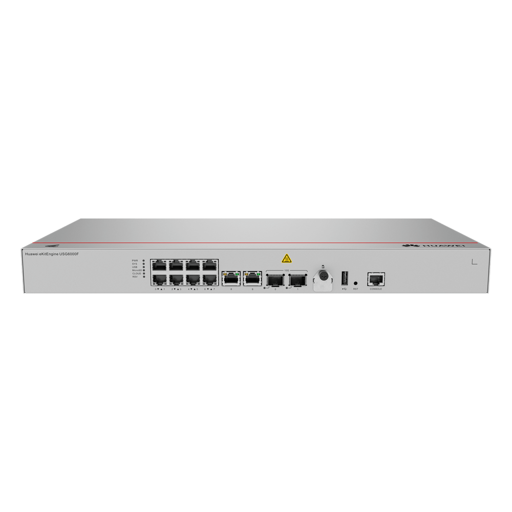 FIREWALL HUAWEI eKit Ideal para Pequeñas Empresas/ Multi-Wan/ Hasta 250 Dispositivos/ Licencias se venden por separado - HUAWEI USG6000F-S125