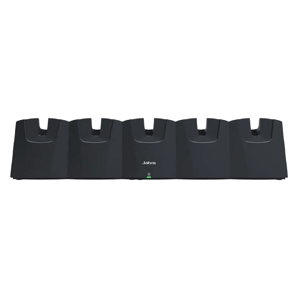 Estación de Carga / 5 Bays / Para Headset Perform 45 / Actualización Firmware USB / LED Indicadores / Rack 19 pulgadas / 2 Años Garantía - JABRA PERFORM-5BAY-CHG
