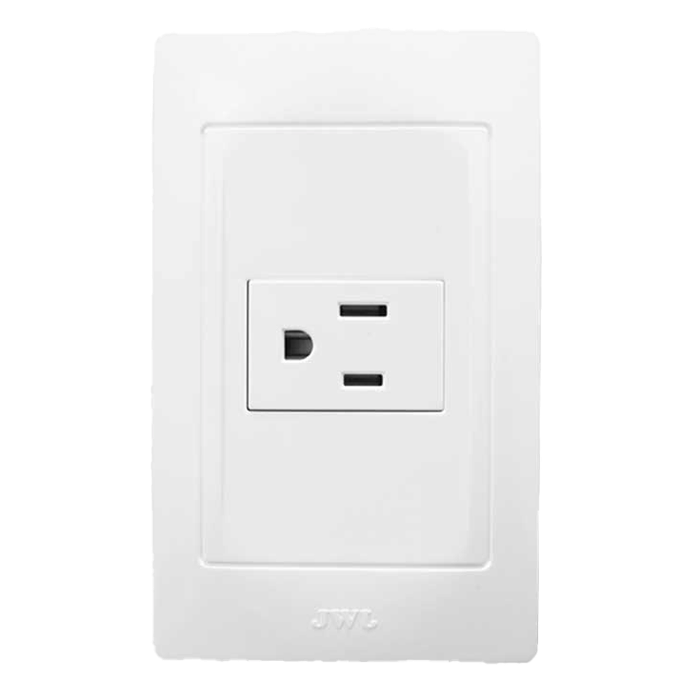 [JTL-B72-22] Contacto Sencillo de 127 V~60 HZ 15 A/ Color Blanco. - JWJ JTL-B72-22
