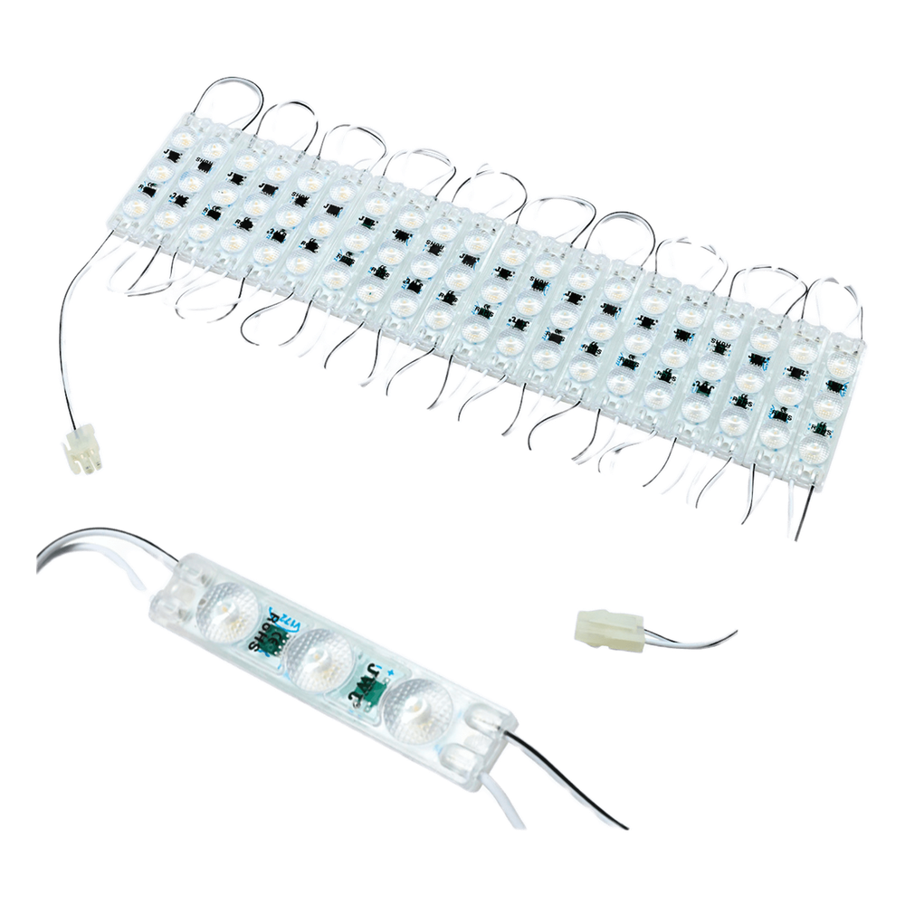 [JUML-2936-C] Módulo LED Resistente a Intemperie / 4500 Lúmenes / 110V / Luz Cálida 2 700 K / Hasta 20 Módulos en Serie / No Requiere Transformador. - JWJ JUML-2936-C
