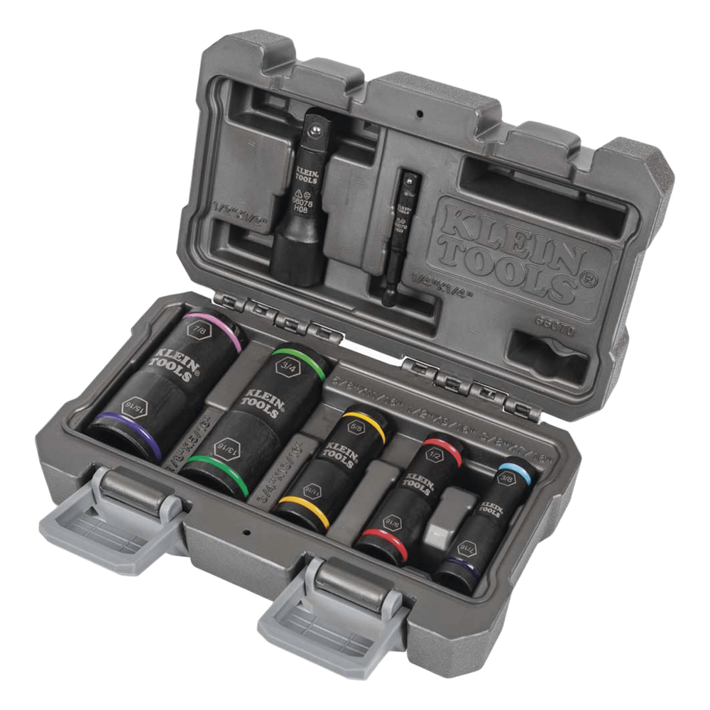 [66070] Juego de Dados de Impacto de 7 piezas KLEIN TOOLS 66070 – 1/2 x 9/16''