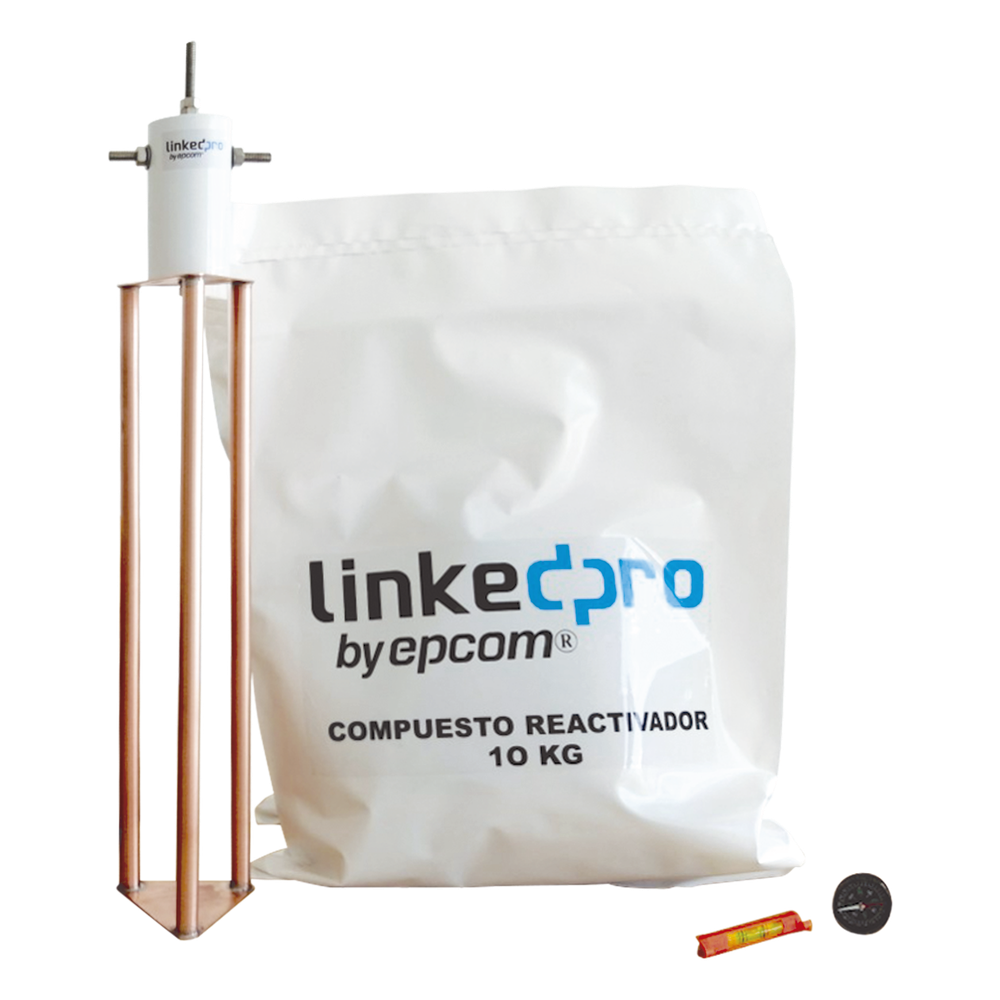 [LP-GROUND-30A] Electrodo Puesta a Tierra 30A LINKEDPRO LP-GROUND-30A – Compuesto 12 kg