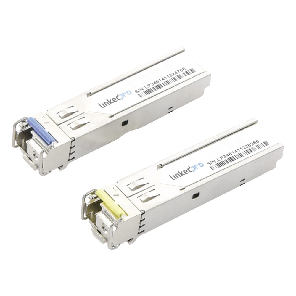 Transceptores Í“pticos Industriales Bidireccionales SFP+ (Mini-Gbic) / Monomodo 1270 & 1330 nm / 10 Gbps / 10GBASE / Conector LC/UPC Simplex / DDM / Hasta 10 km / 2 Piezas - LINKEDPRO BY EPCOM LP-IND-SFP-BD-10G-10