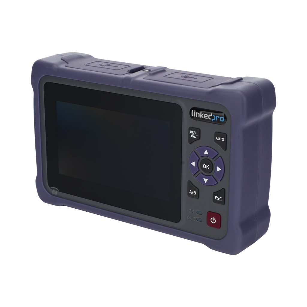 [LP-OTDR-MM] OTDR Touch para Pruebas en los Enlaces de Fibra Óptica Multimodo / Longitudes de onda Â 850nm y 1300nm / Función VFL 10mW / Función OPM / Función de Mapeo de cables de Red RJ45 / Recargable / Distancia de prueba de hasta 2 - LINKEDPRO BY EPCOM LP-OTDR-MM