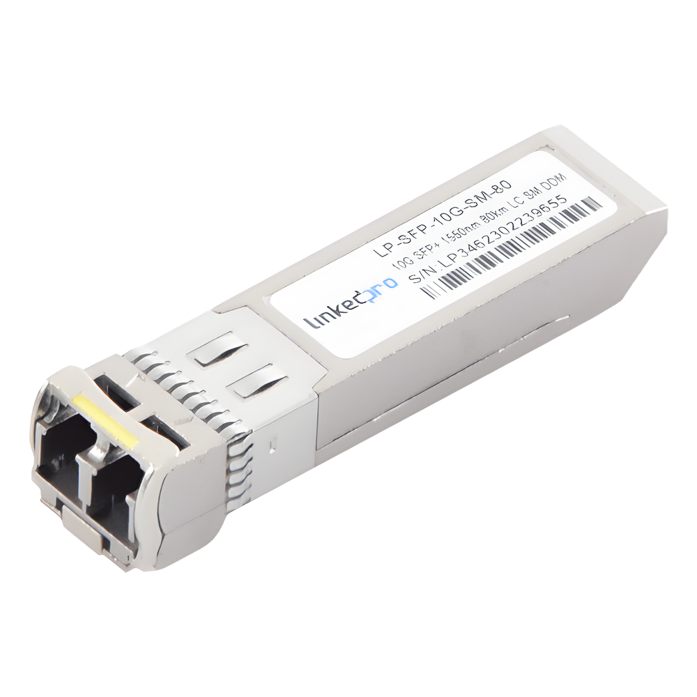 Transceptor Í“ptico SFP+ (Mini-Gbic) / Monomodo 1550 nm / 10 Gbps / 10GBASE-ZR / Conectores LC/UPC Dúplex / DDM / Hasta 80 km - LINKEDPRO BY EPCOM LP-SFP-10G-SM-80