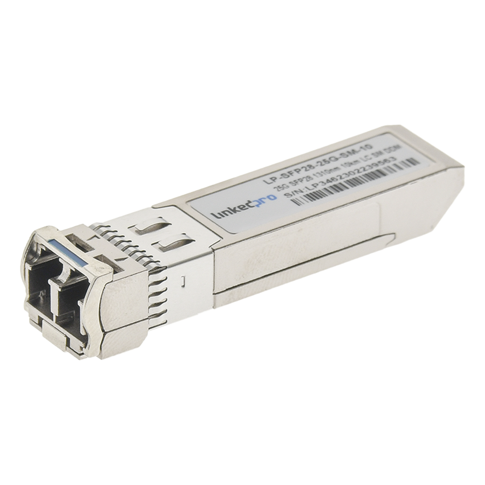 [LP-SFP28-25G-SM-10] Transceptor Í“ptico SFP28 (Mini-Gbic) / Monomodo 1310 nm / 25 Gbps / 25GBASE-LR / Conectores LC/UPC Dúplex / DDM / Hasta 10 km - LINKEDPRO BY EPCOM LP-SFP28-25G-SM-10