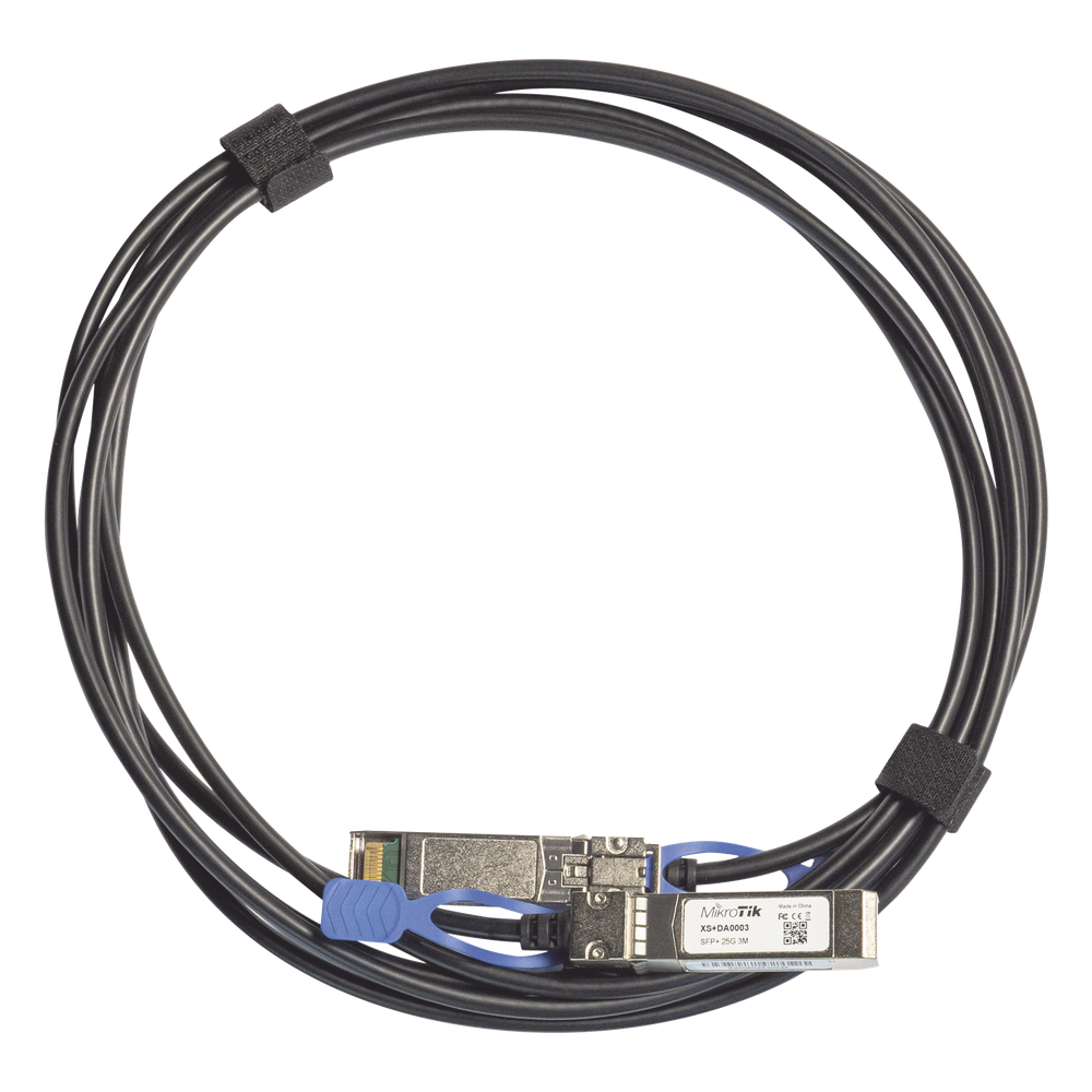 [XS+DA0003] (XS+DA0003) Cable de conexión directa 3 Metros SFP/SFP+/SFP28 1G/10G/25G - MIKROTIK XS+DA0003
