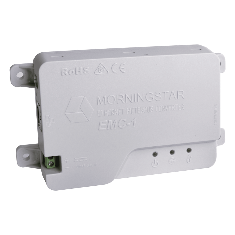 [MC-1] Convertidor Ethernet a MeterBus EMC-1 / Monitoreo Remoto IP / 12V 24V 48V / MODBUS / Compatible TriStar ProStar SunSaver - MORNINGSTAR MC-1