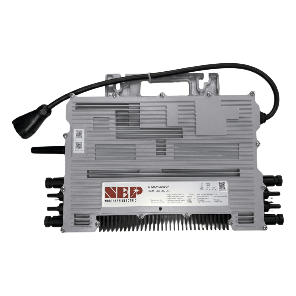 Microinversor 2.25 Kw, 220 Vca, IP67, WIFI Incuido, Soporta Oversizing a 4 Módulos de Hasta 750 W, Incluye Conector Troncal - NEP BDM2000240A