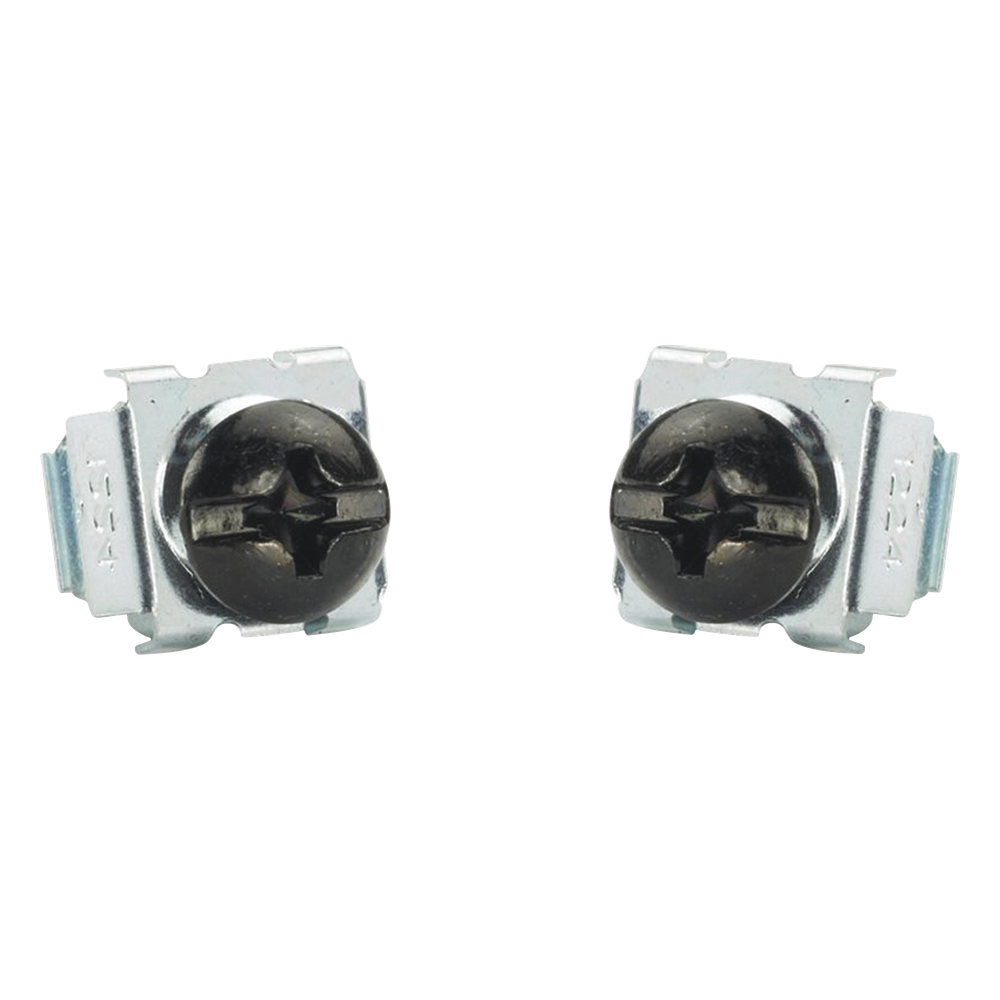 [CNWS1224-C] Kit de 100 Tornillos y 100 Tuercas Enjauladas #12-24, Para Uso en Gabinetes o Racks con Rieles con Orificios Cuadrado - PANDUIT CNWS1224-C