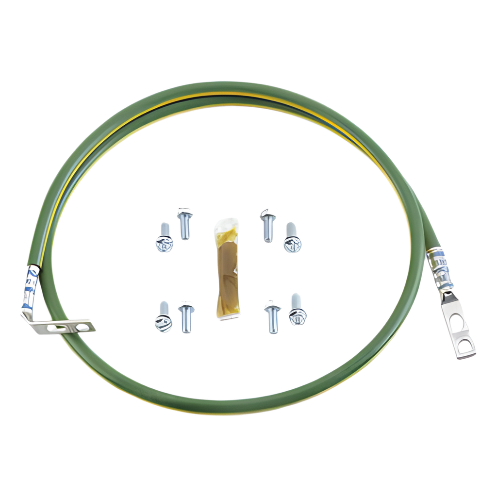 [RGEJ624PHY] Jumper para Aterrizar Equipos en Racks o Gabinetes, 6 AWG, con Terminal Doblada a 45 Grados, Para Conexión a Tierra y Terminal Recta Para Equipos, 61 cm de Largo - PANDUIT RGEJ624PHY