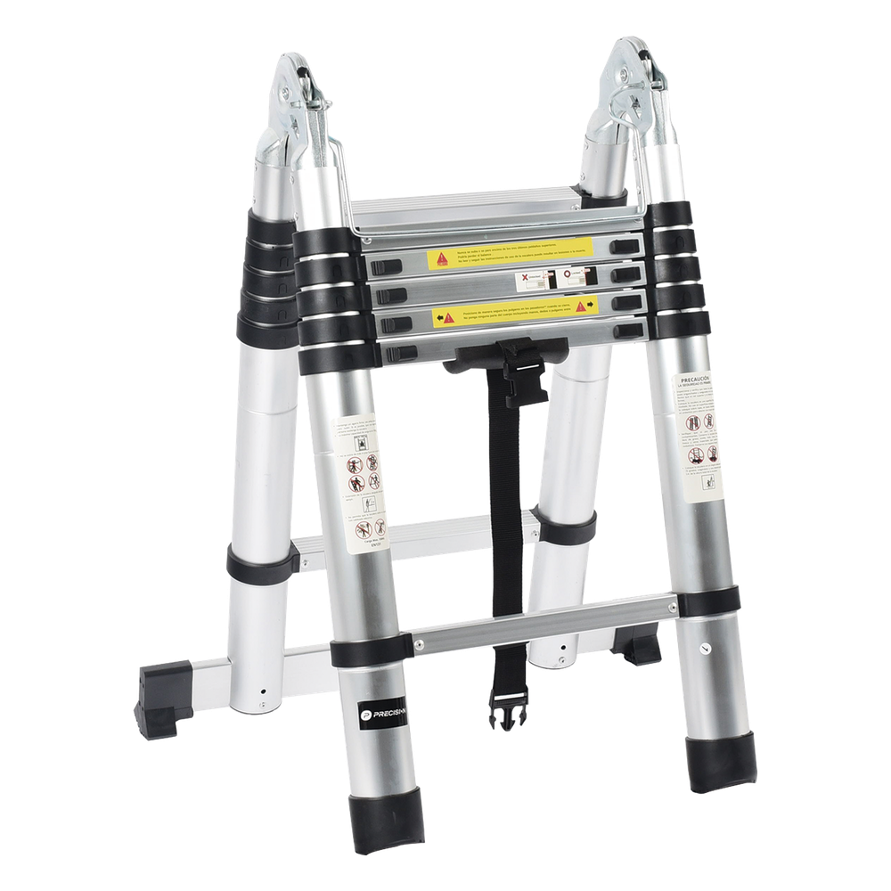 [PST-H10-002] Escalera Telescópica de Aluminio Tipo Tijera PRECISION PST-H10-002
