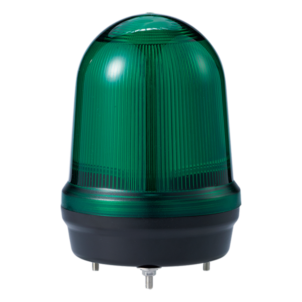 LED con patrones fijo/intermitente, estroboscópico y simulación rotatorio, Color Verde de 12-24 VCD - QLIGHT MFL125-012024-G