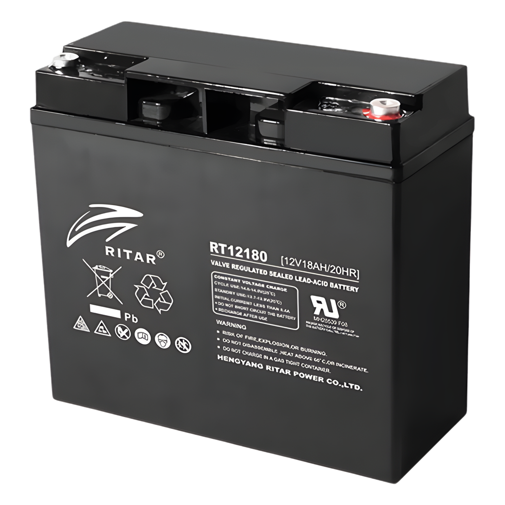 [RT12180] Batería 12 Vcc / 18 Ah / Tecnología AGM-VRLA / Aplicación para UPS - RITAR RT12180