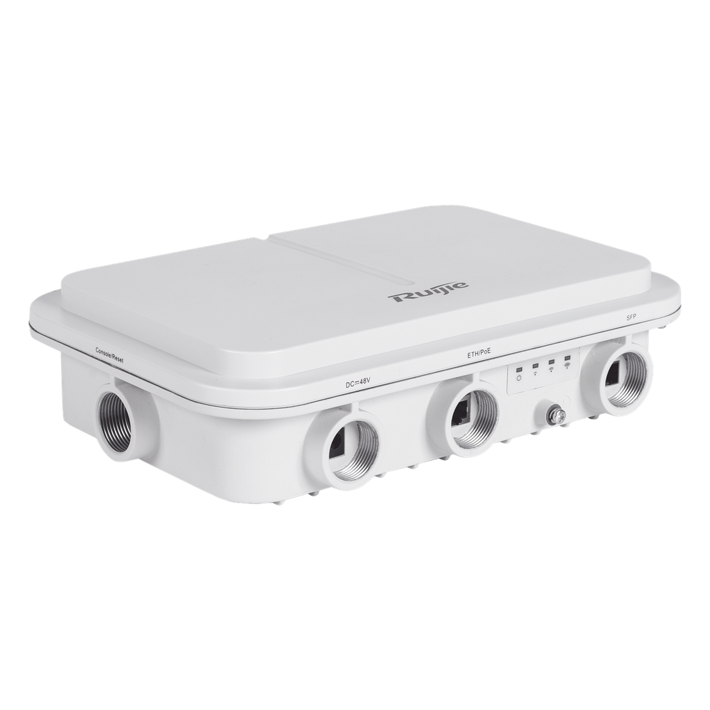 Punto de acceso Wi-Fi 6 para exterior Sectorial 60° IP68 hasta 1775Mbps doble banda 802.11AX MU-MIMO 2x2 - RUIJIE RG-AP680(CD)