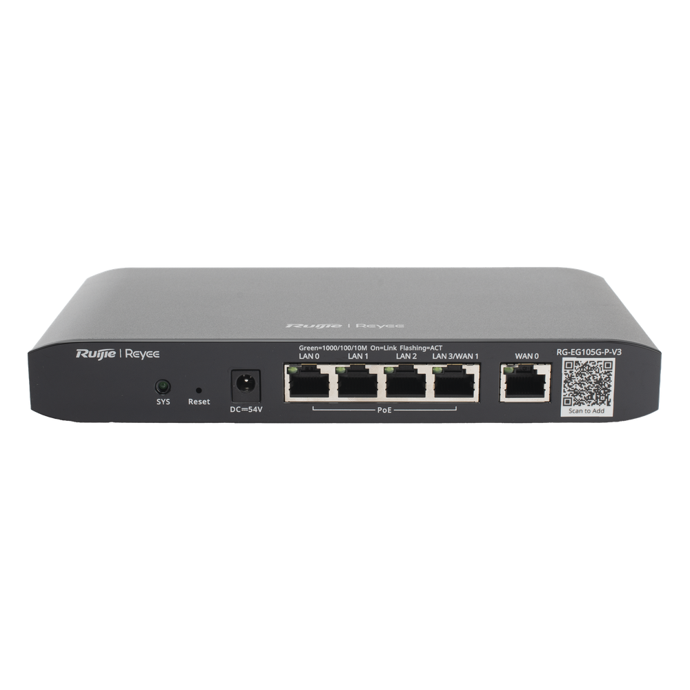 [RG-EG105G-P-V3] Router Balanceador con Función SD-WAN RUIJIE RG-EG105G-P-V3