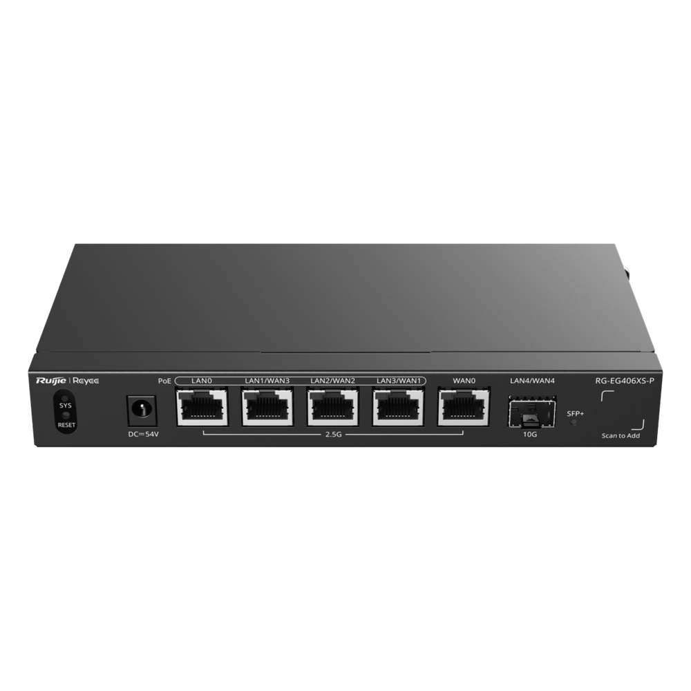 [RG-EG406XS-P] Router Balanceador con Función SD-WAN RUIJIE RG-EG406XS-P – Un puerto SFP+ 10G
