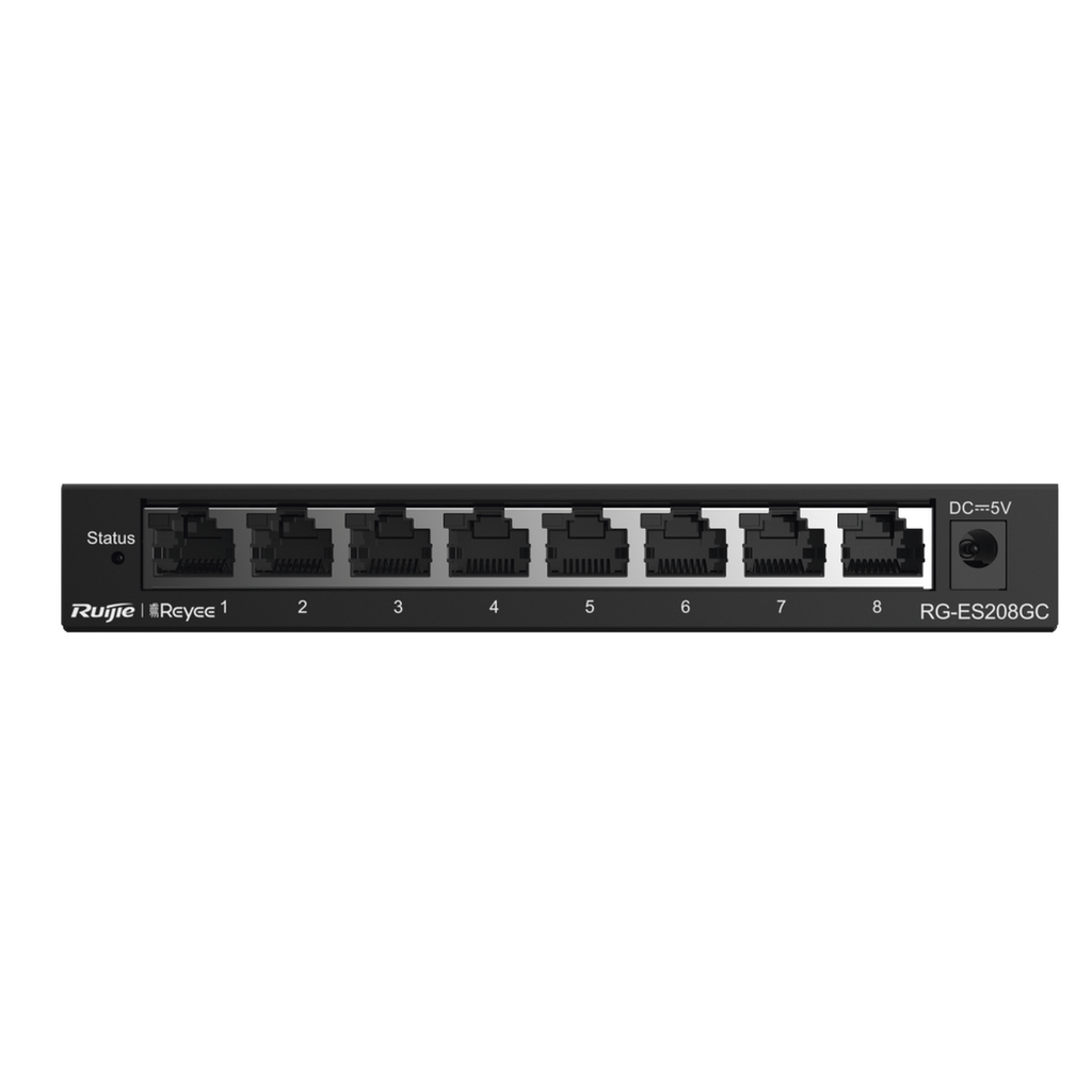 [RG-ES208GC] Switch Administrable Gigabit RUIJIE RG-ES208GC – 8 Puertos 10/100/1000BASE-T