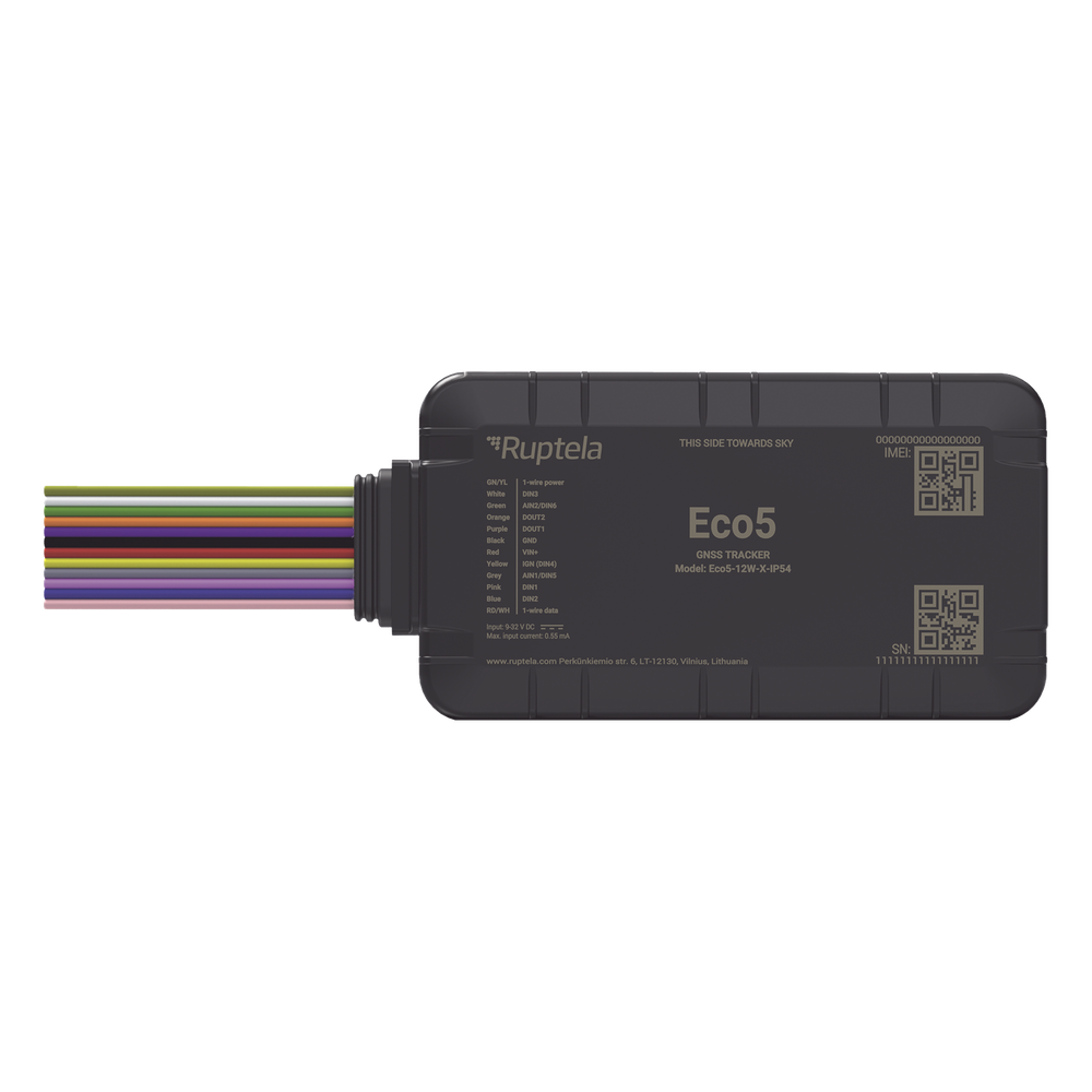 [ECO5] Localizador y Rastreador Vehicular GPS RUPTELA ECO5 – LTE Cat1 con Respaldo 2G
