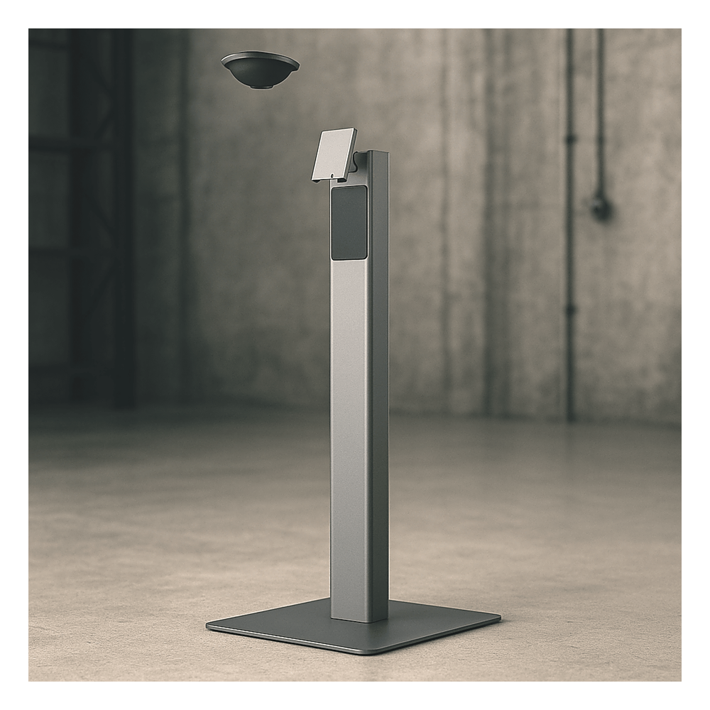 [FLEX3-LITE-FLOOR-STAND] Soporte de Piso FLEX 3 Lite / Estructura Metálica / Base de Placa Pesada / Peso Neto Stand 5.51 kg (12.1 lb) / Peso Neto Plate 15.1 kg (33.3 lb) - SUNMI FLEX3-LITE-FLOOR-STAND