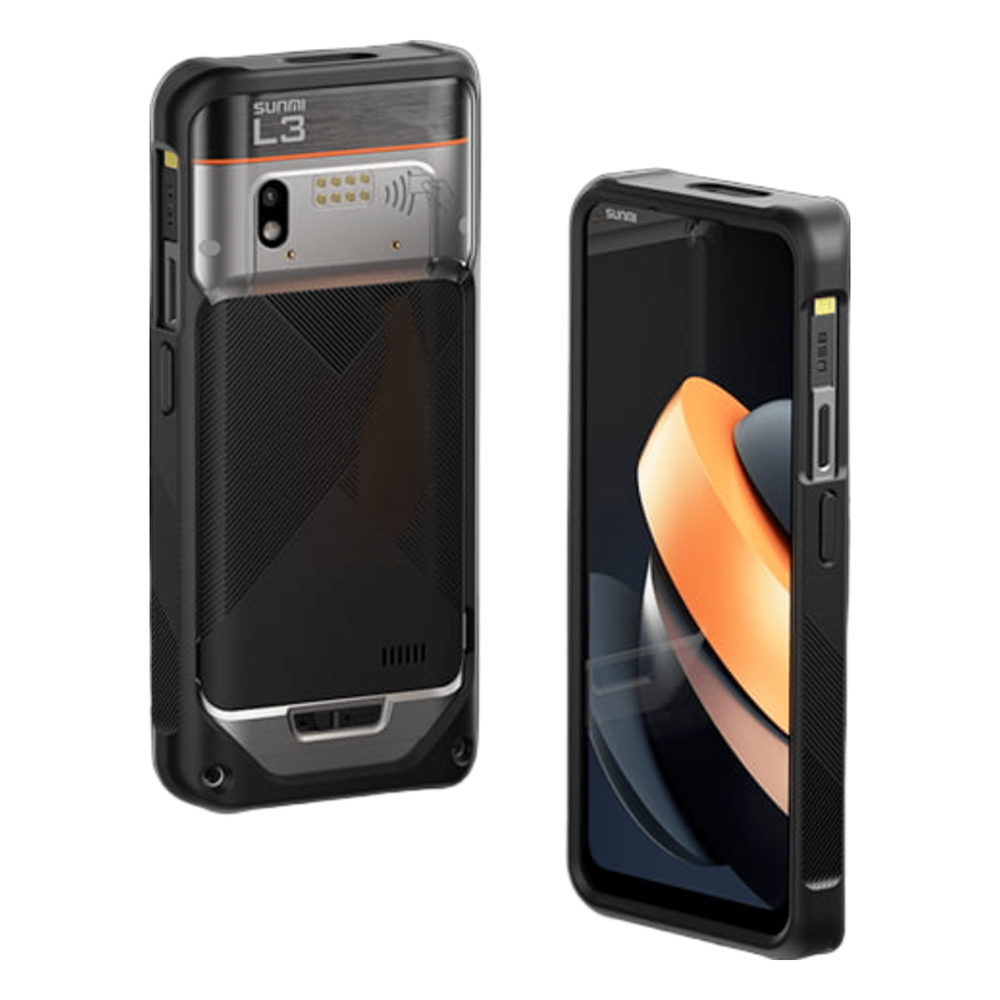 Funda Protectora / Silicona Reforzada / Protección 1.5 m (4.9 ft) / SUNMI L3 / Acceso Completo / Negro - SUNMI L3-CASE