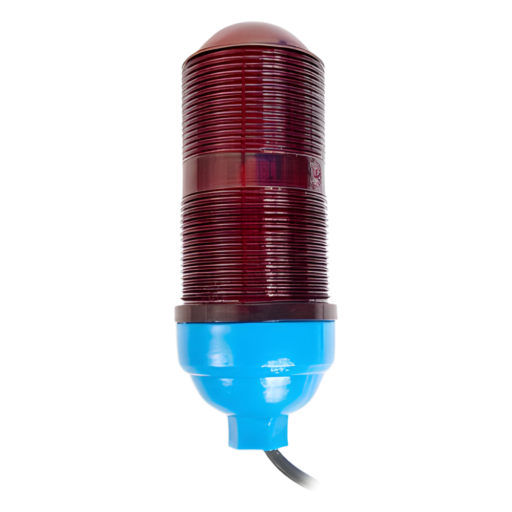 Lámpara de Obstrucción Básica con Globo Rojo de Policarbonato (Con Foco). - SYSCOM TOWERS SLOP-5