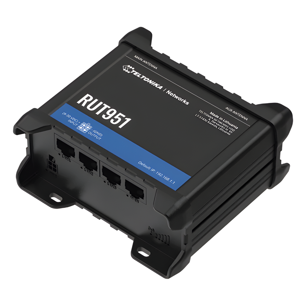 [RUT951] Router 4G Industrial con VPNs Avanzadas / Dual SIM / Gestión Remota (Opcional RMS) - TELTONIKA RUT951