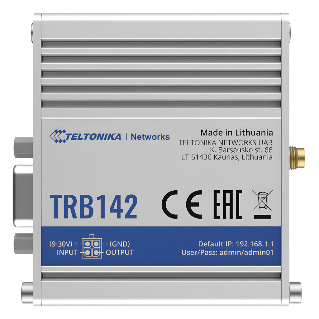 [TRB142] Gateway Industrial LTE 4G a Puerto Serial RS232 - TELTONIKA TRB142