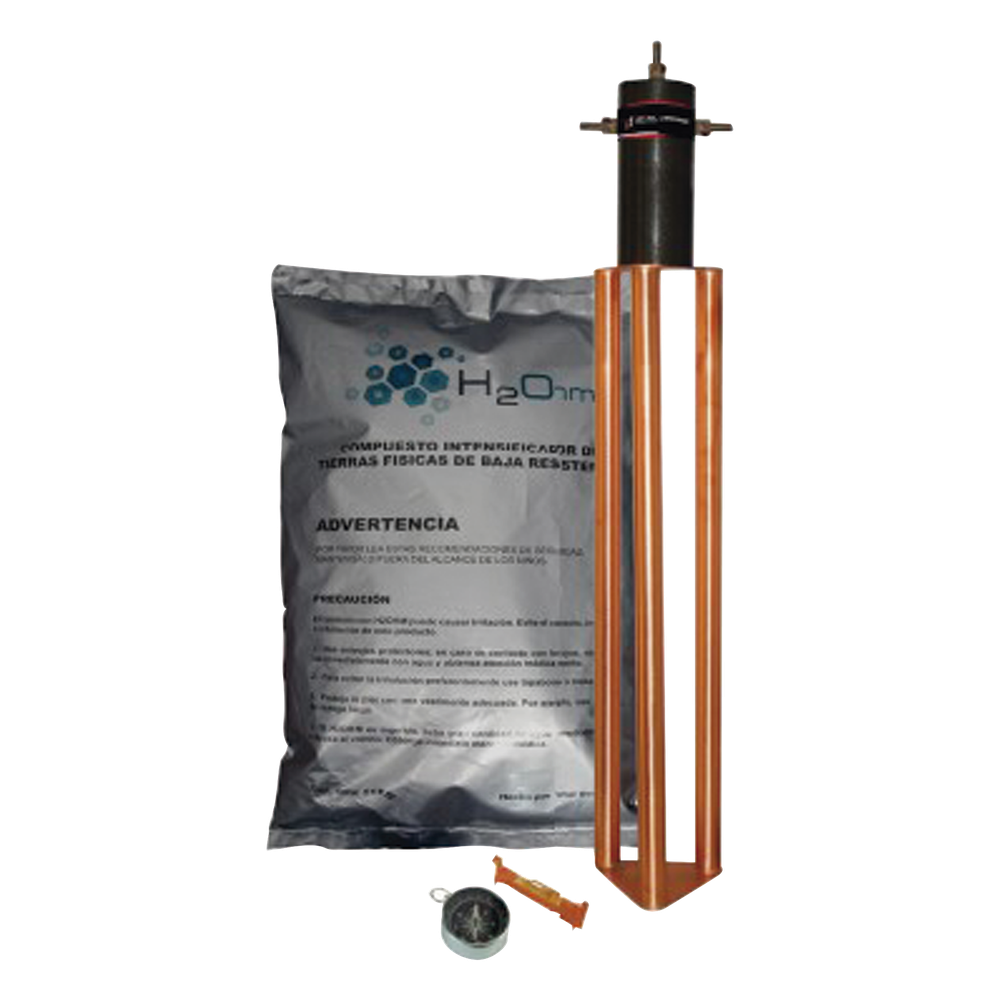Electrodo para corriente máxima de 25 Amp. con Filtro y Compuesto H2Ohm. - TOTAL GROUND TG25AB