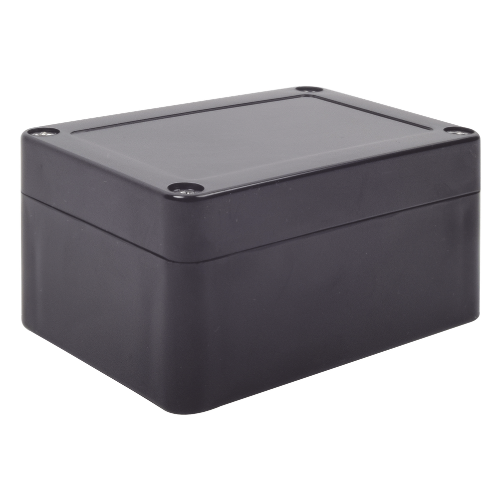 Gabinete Plástico Negro para Exterior (IP65) de 100 x 68 x 50 mm Cierre por Tornillos. - TXPRO TXG-014-BK